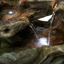 Coupon 🥰 Alpine Corporation 10" Resin 3-Tier Mossy Tabletop Fountain with LED Lights Gray 🌟 -Garden Decor Shop unnamed file 7900