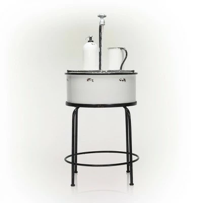 Best reviews of 🔥 Alpine Corporation 34" Metal Antique Cylindrical Fountain Sink with Stand White 😍 5 Best reviews of 🔥 Alpine Corporation 34" Metal Antique Cylindrical Fountain Sink with Stand White 😍 - Image 4