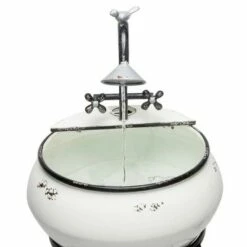 Best reviews of 😉 Alpine Corporation 32" Metal Outdoor Antique Sink Water Fountain and Stand White 😍 -Garden Decor Shop unnamed file 7937