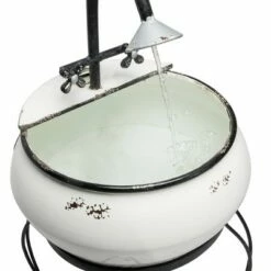 Best reviews of 😉 Alpine Corporation 32" Metal Outdoor Antique Sink Water Fountain and Stand White 😍 -Garden Decor Shop unnamed file 7939