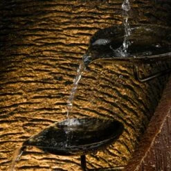 Best Pirce 👏 Alpine Corporation 43" Resin Indoor/Outdoor Tiered Fountain with Replaceable LED Lights Brown 🌟 -Garden Decor Shop unnamed file 7949