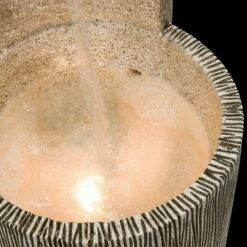 Best Pirce 😍 Alpine Corporation 41" Resin Outdoor Tiering Column Zen Fountain with LED Lights Gray 🤩 -Garden Decor Shop unnamed file 7957