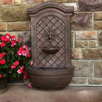 Deals π€© Sunnydaze Decor Sunnydaze 31"H Solar-Powered Polystone Rosette Leaf Outdoor Wall-Mount Fountain, Iron Finish π 6 Deals π€© Sunnydaze Decor Sunnydaze 31"H Solar-Powered Polystone Rosette Leaf Outdoor Wall-Mount Fountain, Iron Finish π - Image 4