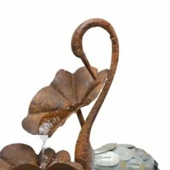 Best deal 👏 Alpine Corporation 45" Iron Flamingo with Flower Tier Fountain Bronze 🧨 -Garden Decor Shop unnamed file 7981