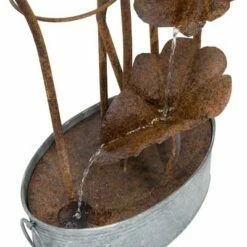 Best deal 👏 Alpine Corporation 45" Iron Flamingo with Flower Tier Fountain Bronze 🧨 -Garden Decor Shop unnamed file 7982