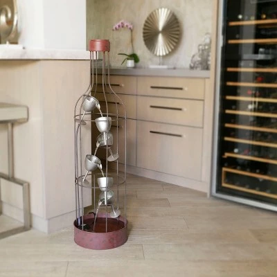 Flash Sale ๐ Alpine Corporation 44" Iron Indoor/Outdoor Bottle Shaped Water Fountain with Tiering Wine Glasses Brown ๐คฉ 3 Flash Sale ๐ Alpine Corporation 44" Iron Indoor/Outdoor Bottle Shaped Water Fountain with Tiering Wine Glasses Brown ๐คฉ