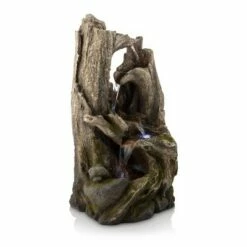 Deals 😉 Alpine Corporation 40" Resin 5-Tiered Rainforest Tree Trunk Fountain with LED Lights Bronze 🧨 -Garden Decor Shop unnamed file 8016