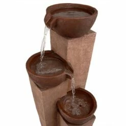 Best Pirce ⭐ Alpine Corporation 35" Stone Resin Layered Tiering Pots Fountain Copper 💯 -Garden Decor Shop unnamed file 8022