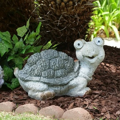 Promo π Alpine Corporation 10" Magnesium Oxide Solar Turtle Statue Gray π 3 Promo π Alpine Corporation 10" Magnesium Oxide Solar Turtle Statue Gray π