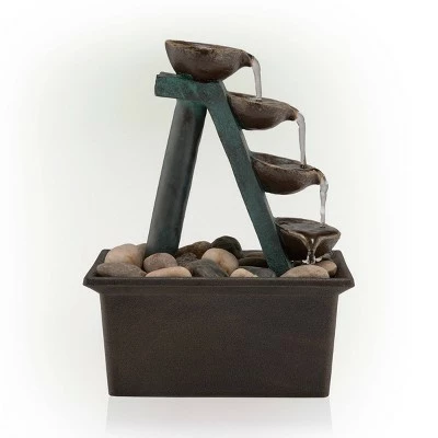 Top 10 ⌛ Alpine Corporation 8" Resin 4-Tiered Step Tabletop Fountain Brown ⭐ 5 Top 10 ⌛ Alpine Corporation 8" Resin 4-Tiered Step Tabletop Fountain Brown ⭐ - Image 3
