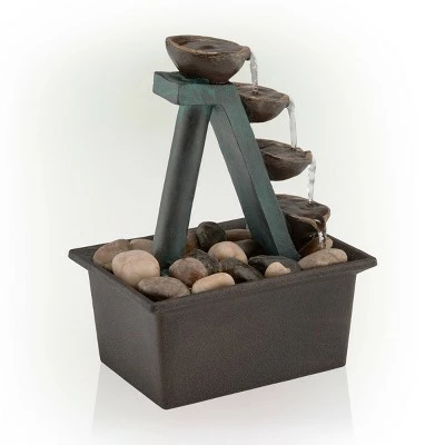 Top 10 ⌛ Alpine Corporation 8" Resin 4-Tiered Step Tabletop Fountain Brown ⭐ 6 Top 10 ⌛ Alpine Corporation 8" Resin 4-Tiered Step Tabletop Fountain Brown ⭐ - Image 4