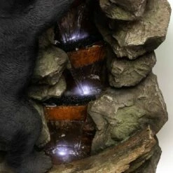 Deals 👍 Alpine Corporation 36" Resin Two Bears Climbing Waterfall Fountain with LED Lights Brown 🌟 -Garden Decor Shop unnamed file 8054