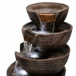 Best Pirce ⭐ Alpine Corporation 34" Resin Outdoor 5-Tier Modern Bowl Cascading Waterfall Fountain with LED Lights Bronze 🤩 -Garden Decor Shop unnamed file 8060