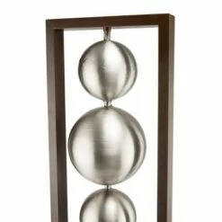 Best reviews of 💯 Alpine Corporation 55" Metal Modern Column Fountain with Stainless Steel Orbs Silver/Brown ✔️ -Garden Decor Shop unnamed file 8091