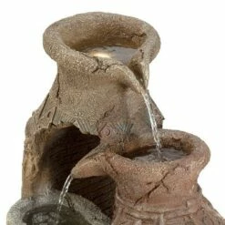 Buy 🎉 Alpine Corporation 39" Distressed Pots Fountain With Halogen and LED Lights - Multi Color 👏 -Garden Decor Shop unnamed file 8111