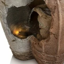 Buy 🎉 Alpine Corporation 39" Distressed Pots Fountain With Halogen and LED Lights - Multi Color 👏 -Garden Decor Shop unnamed file 8112