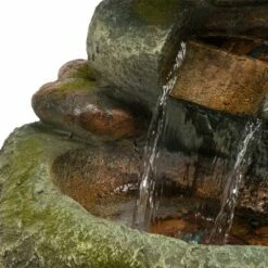 Wholesale ⭐ Alpine Corporation 47" Resin Mossy Cascading Rock Fountain and LED Lights Gray ✔️ -Garden Decor Shop unnamed file 8128
