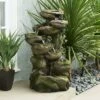 New 🛒 6 Tier Fountain Gray/Brown - Alpine Corporation 🔔 -Garden Decor Shop unnamed file 8166