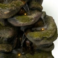 New 🛒 6 Tier Fountain Gray/Brown - Alpine Corporation 🔔 -Garden Decor Shop unnamed file 8169