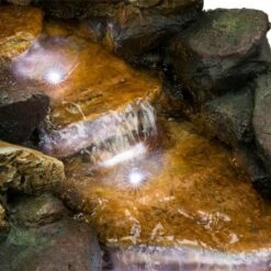 Best Sale 🧨 Alpine Corporation Alpine 19" River Rocks and Logs Fountain with LED Lights Gray/Cool White ❤️ -Garden Decor Shop unnamed file 8190