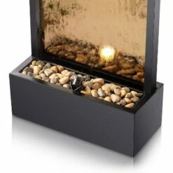 Cheap 🎁 Alpine Corporation 72" Metal Mirror Waterfall Fountain with Stones and Lights Bronze 👍 -Garden Decor Shop unnamed file 8201