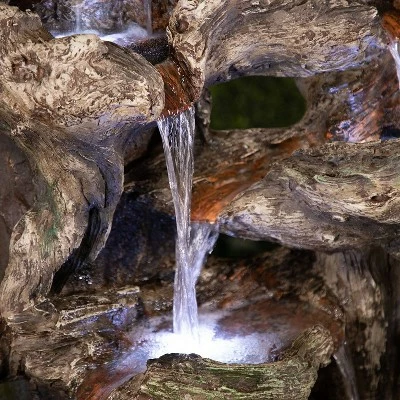 Brand new π Alpine Corporation 40" 6-Tiered Rainforest Waterfall Fountain With LED Lights - Brown 𧨠9 Brand new π Alpine Corporation 40" 6-Tiered Rainforest Waterfall Fountain With LED Lights - Brown 𧨠- Image 7