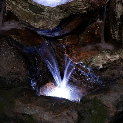 Brand new π Alpine Corporation 40" 6-Tiered Rainforest Waterfall Fountain With LED Lights - Brown 𧨠11 Brand new π Alpine Corporation 40" 6-Tiered Rainforest Waterfall Fountain With LED Lights - Brown 𧨠- Image 9