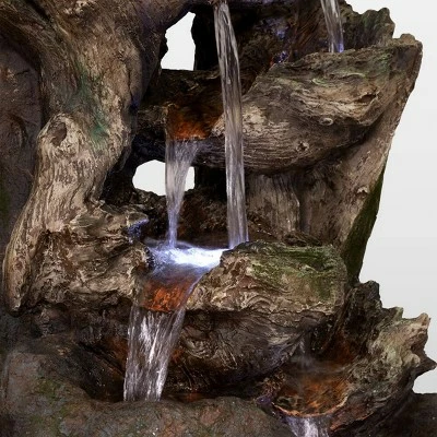 Brand new π Alpine Corporation 40" 6-Tiered Rainforest Waterfall Fountain With LED Lights - Brown 𧨠15 Brand new π Alpine Corporation 40" 6-Tiered Rainforest Waterfall Fountain With LED Lights - Brown 𧨠- Image 13