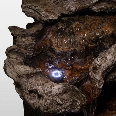 Brand new π Alpine Corporation 40" 6-Tiered Rainforest Waterfall Fountain With LED Lights - Brown 𧨠17 Brand new π Alpine Corporation 40" 6-Tiered Rainforest Waterfall Fountain With LED Lights - Brown 𧨠- Image 15