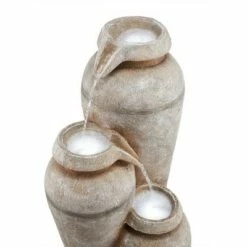 Brand new 😉 Alpine Corporation Alpine 43" Solar Cascading Vase Stone Resin Fountain with LED Lights White 🧨 -Garden Decor Shop unnamed file 8226