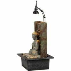Coupon 🎁 John Timberland Zen Buddha Tabletop Water Fountain 11 1/2" Waterfall with LED Light for Indoor Table Desk 👍 -Garden Decor Shop unnamed file 8237