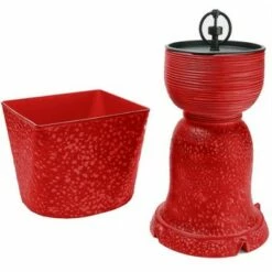 Discount 🤩 11" Indoor/Outdoor Polyresin 4-in-1 Fountain Tower with Planter - Bernini Gray Marble 👏