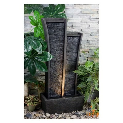 Promo π Ore International 18" H Resin Outdoor Fountain Dark Heather Gray π 3 Promo π Ore International 18" H Resin Outdoor Fountain Dark Heather Gray π