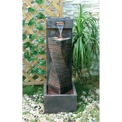 Cheapest β 35" Indoor/Outdoor Spiral Fountain with Water Pump and LED Light Gray - Alfresco Home LLC π₯° 4 Cheapest β 35" Indoor/Outdoor Spiral Fountain with Water Pump and LED Light Gray - Alfresco Home LLC π₯° - Image 2