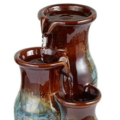 Best Pirce π₯° John Timberland Zen Indoor Tabletop Water Fountain 11 1/2" High Mediterranean Jar Cascading for Table Desk Office Home Bedroom π₯° 4 Best Pirce π₯° John Timberland Zen Indoor Tabletop Water Fountain 11 1/2" High Mediterranean Jar Cascading for Table Desk Office Home Bedroom π₯° - Image 2