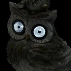 Outlet 🔥 Alpine Corporation 15" Solar Owls LED Light Magnesium Oxide Statue Brown ❤️ -Garden Decor Shop unnamed file 828