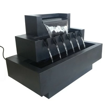 Flash Sale βοΈ HI-LINE GIFT LTD 22.5" Multi Level Rectangular Zinc Metal Water Fountain with 6 Chambers Black - Hi-Line Gift π 5 Flash Sale βοΈ HI-LINE GIFT LTD 22.5" Multi Level Rectangular Zinc Metal Water Fountain with 6 Chambers Black - Hi-Line Gift π - Image 3