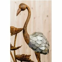 Best deal 🧨 HI-LINE GIFT LTD 45" Metal Plant Water Fountain with 5 Leaves Gray - Hi-Line Gift ⭐ -Garden Decor Shop unnamed file 8295