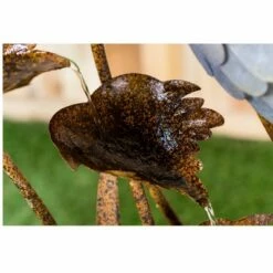 Best deal 🧨 HI-LINE GIFT LTD 45" Metal Plant Water Fountain with 5 Leaves Gray - Hi-Line Gift ⭐ -Garden Decor Shop unnamed file 8297