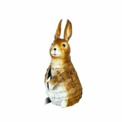 Budget 🤩 Evergreen PAIR METAL RABBITS 🎉