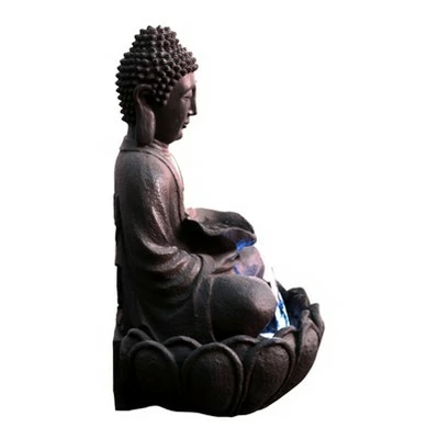 Best Pirce π₯ HI-LINE GIFT LTD 22" Meditating Buddha Zen Water Fountain with LED Light Brown - Hi-Line Gift π 3 Best Pirce π₯ HI-LINE GIFT LTD 22" Meditating Buddha Zen Water Fountain with LED Light Brown - Hi-Line Gift π - Image 2