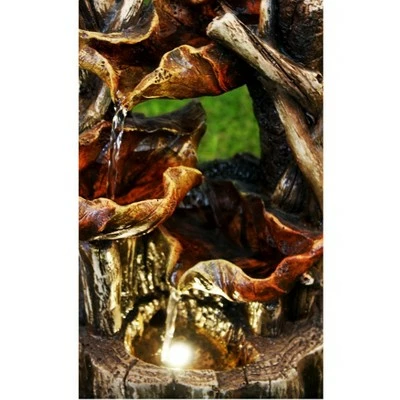 Best reviews of 𧨠HI-LINE GIFT LTD 11" Tree Trunk Tabletop Water Fountain with 3 Leaves and LED Light Brown - Hi-Line Gift π― 3 Best reviews of 𧨠HI-LINE GIFT LTD 11" Tree Trunk Tabletop Water Fountain with 3 Leaves and LED Light Brown - Hi-Line Gift π― - Image 2