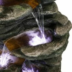 Cheap 👏 Watnature 40" 6-Tier Rock Water Fountain with LED Lights Gray 😉 -Garden Decor Shop unnamed file 8386