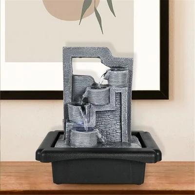 Coupon π 10.6" Indoor Tabletop 4-Tier Water Fountain for Home Office Décor - Watnature β 3 Coupon π 10.6" Indoor Tabletop 4-Tier Water Fountain for Home Office Décor - Watnature β