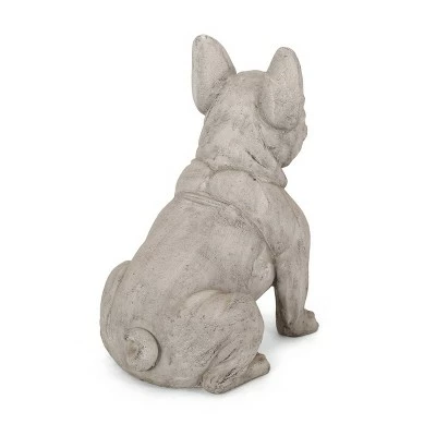 Coupon π 17" Concrete Delamore Outdoor French Bulldog Garden Statue - Rustic White and Green - Christopher Knight Home 𧨠3 Coupon π 17" Concrete Delamore Outdoor French Bulldog Garden Statue - Rustic White and Green - Christopher Knight Home 𧨠- Image 2