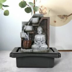 New βοΈ 10.6" Indoor Rockery Water Fountain - Watnature π