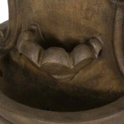 Outlet 🧨 Fraser Outdoor 2-Tier Single Spout Fountain - Light Brown - Christopher Knight Home 😉 -Garden Decor Shop unnamed file 8428