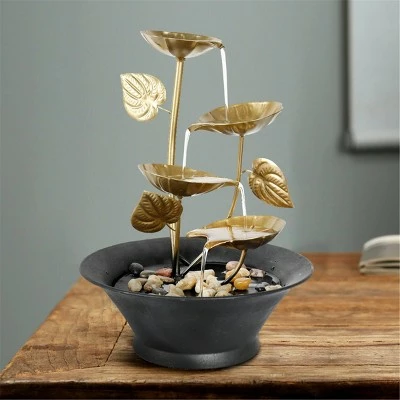 Promo π 12.2" Indoor Tabletop Lotus Leaf Relaxation Waterfall Fountain - Watnature βοΈ 4 Promo π 12.2" Indoor Tabletop Lotus Leaf Relaxation Waterfall Fountain - Watnature βοΈ - Image 2