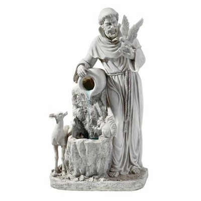 New βοΈ Design Toscano St. Francis' Life-Giving Waters Fountain - Off-White π 4 New βοΈ Design Toscano St. Francis' Life-Giving Waters Fountain - Off-White π - Image 2