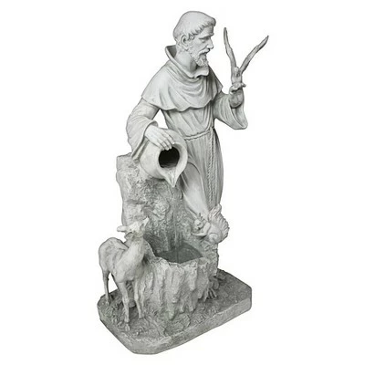 New βοΈ Design Toscano St. Francis' Life-Giving Waters Fountain - Off-White π 5 New βοΈ Design Toscano St. Francis' Life-Giving Waters Fountain - Off-White π - Image 3
